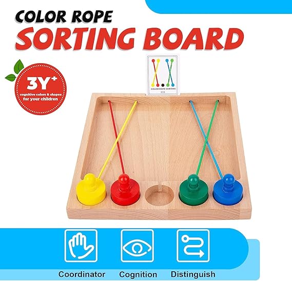 Color sorting mind game for kids