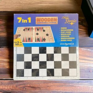 ToyGenie 7 in 1 Classic Chess and Checkers Board Game