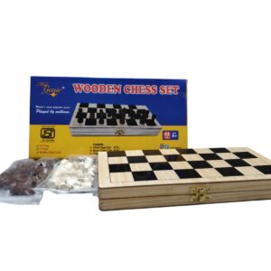 ToyGenie Wooden Chess Foldable Board Set