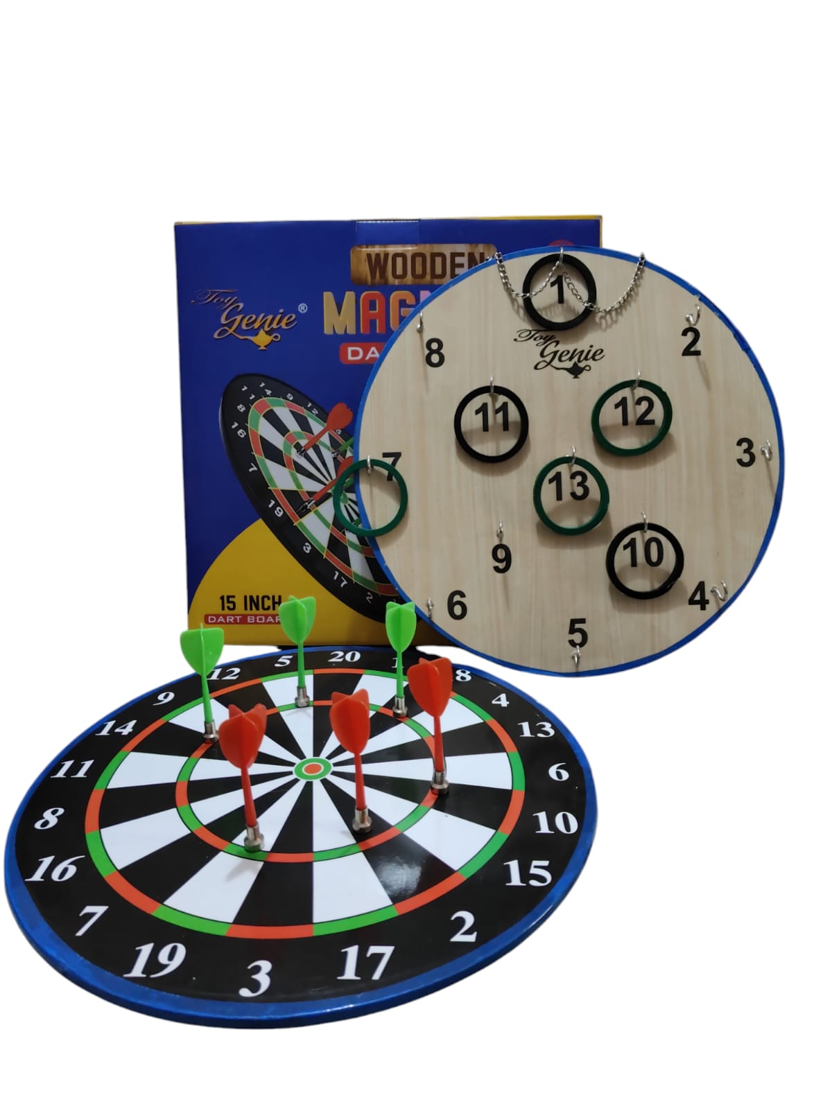 2 in 1 Hook Toss with Magnetic Dart Board