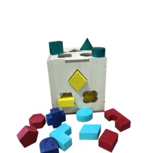 ToyGenie Wooden Shape Sorting Cube