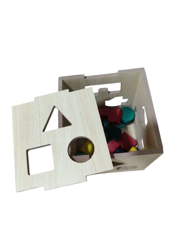 ToyGenie Wooden Shape Sorting Cube - Image 4