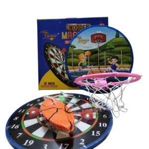 ToyGenie 2-in-1 Basketball and Magnetic Dart Board(small)